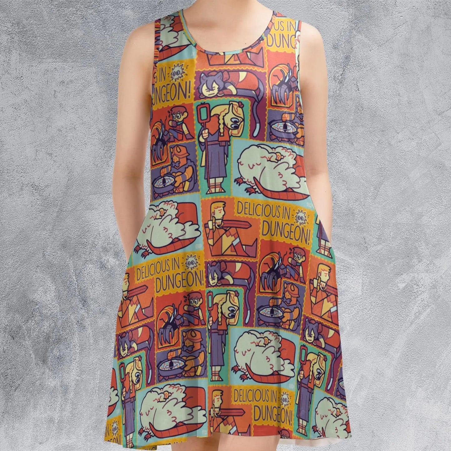 Casual Sleeveless Dress - 723PVTR1