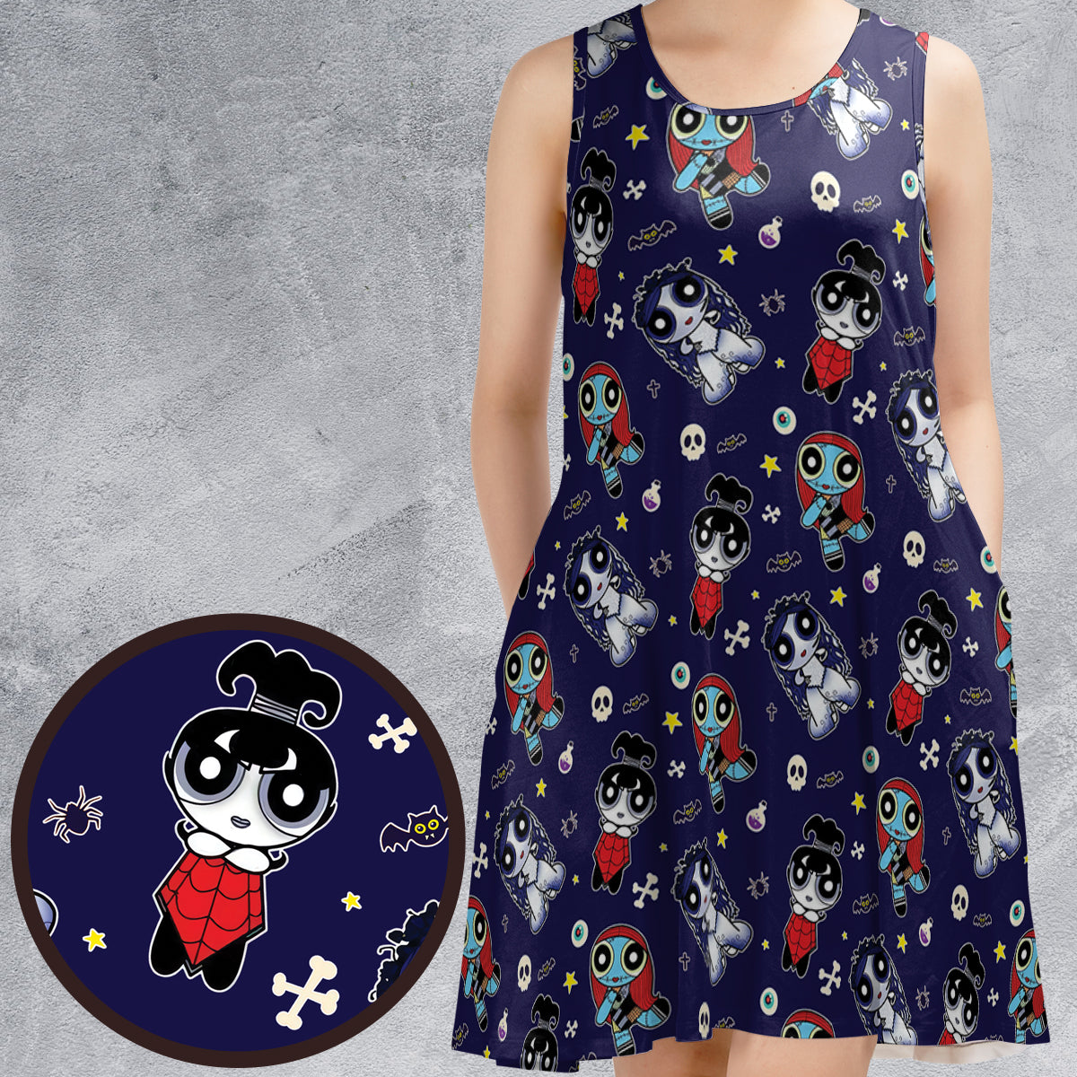 Casual Sleeveless Dress - X5ES7J82