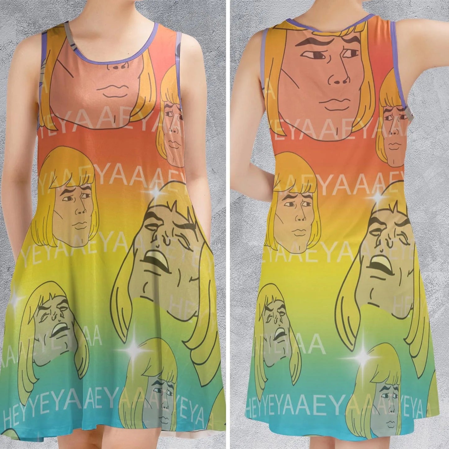 Casual Sleeveless Dress - J137TFGC