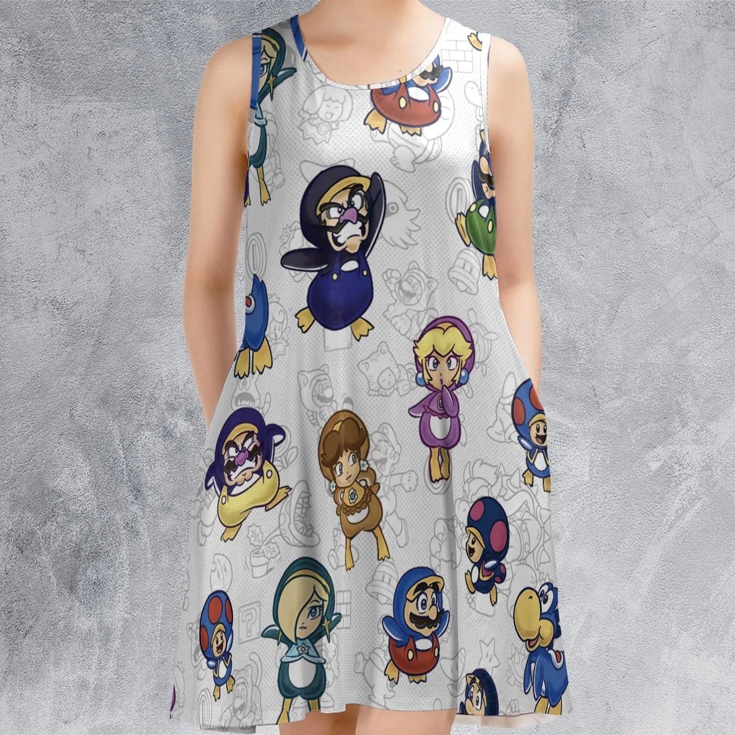 Casual Sleeveless Dress - EYA4P5XF
