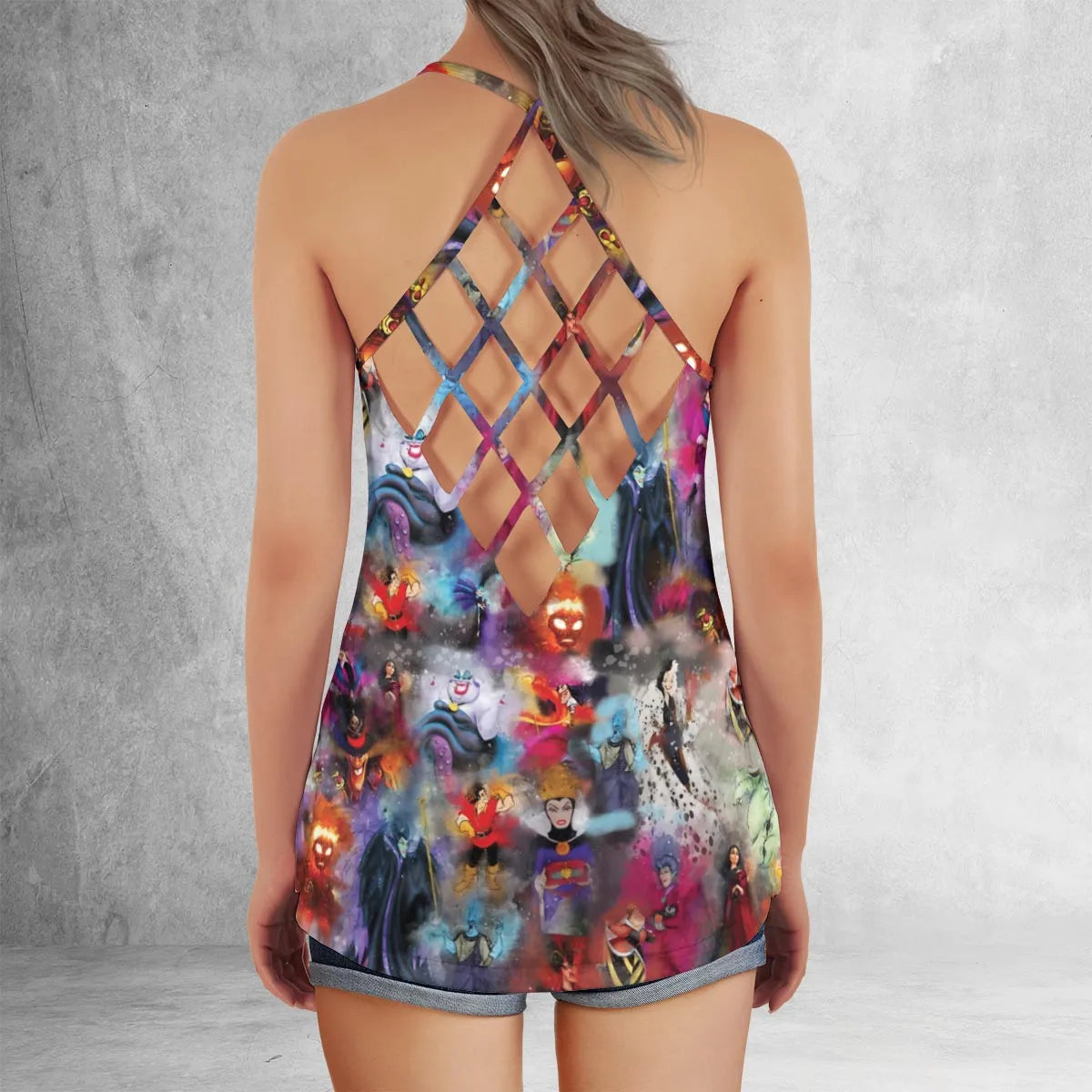 Lattice Back Tank Top - 2VYAN53S
