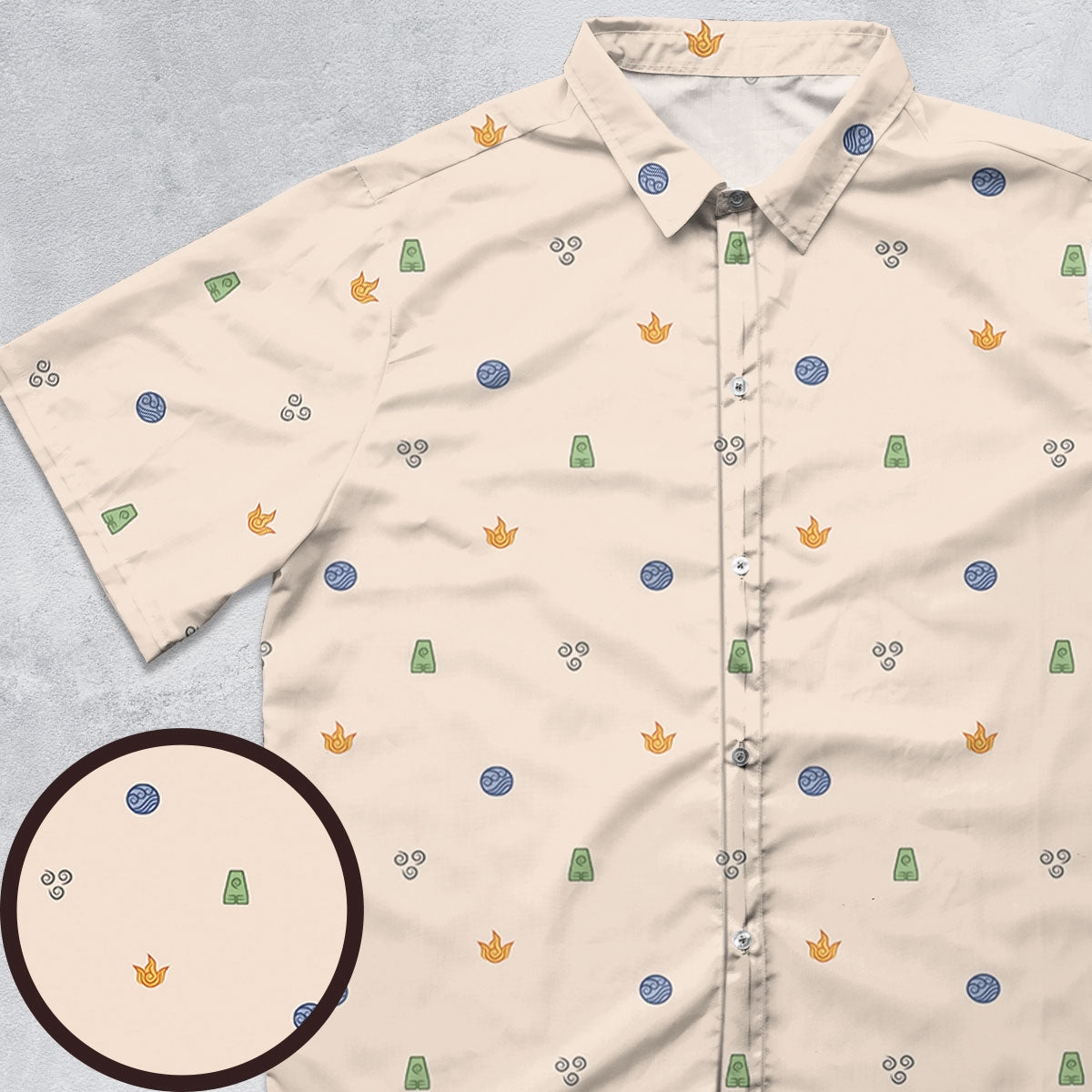 Short Sleeve Button Shirt - HC8F32DC