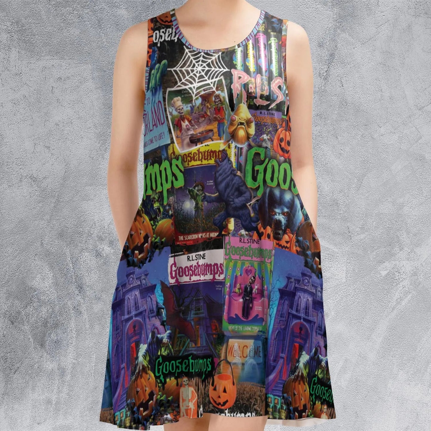 Casual Sleeveless Dress - AXVKA7YD