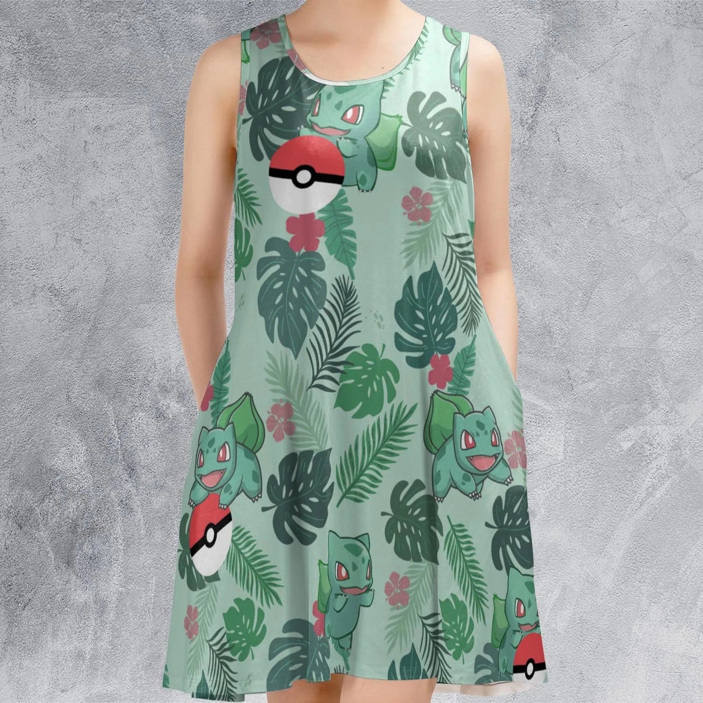 Casual Sleeveless Dress - JSUZ3VD8