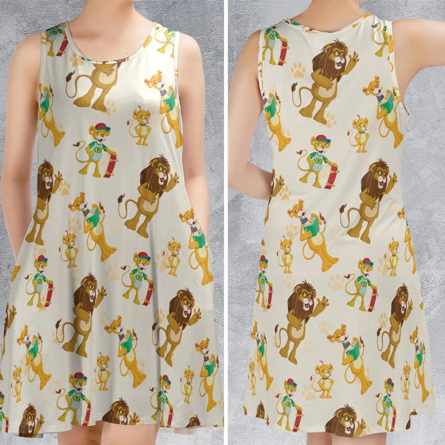 Casual Sleeveless Dress - X9GUX2F6