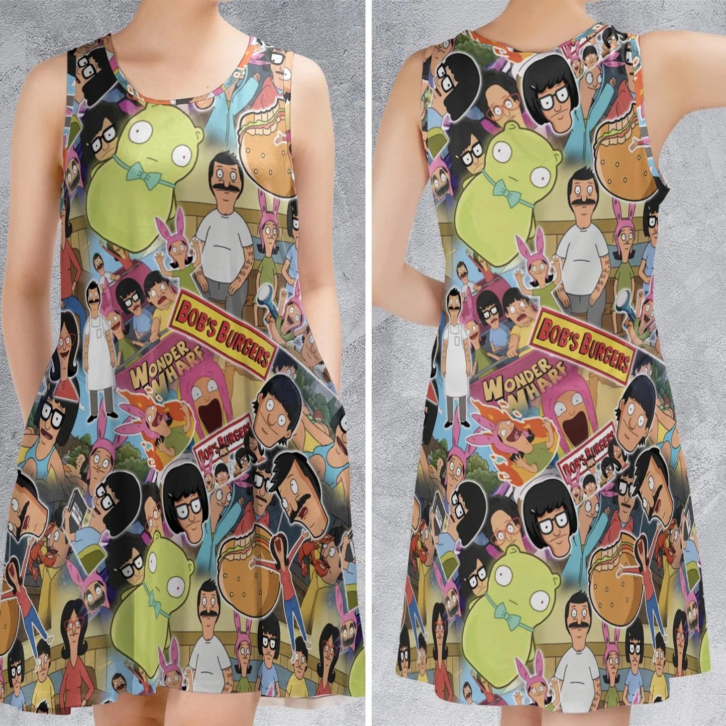 Casual Sleeveless Dress - MCS8SZFL