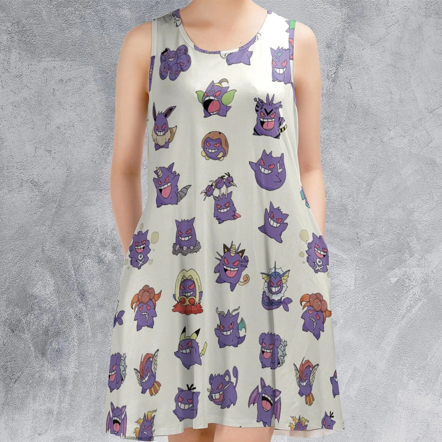 Casual Sleeveless Dress - TZAZS81Y
