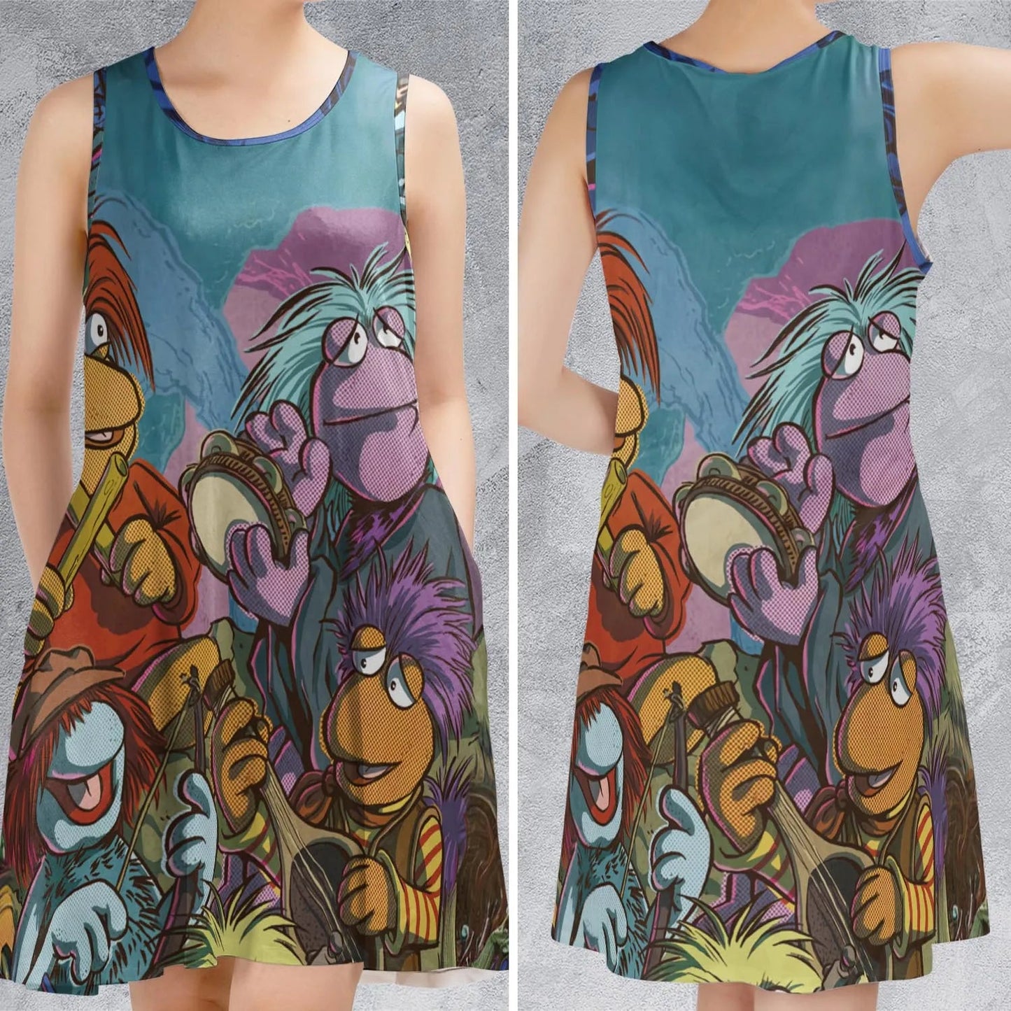 Casual Sleeveless Dress - GDXWKAPS