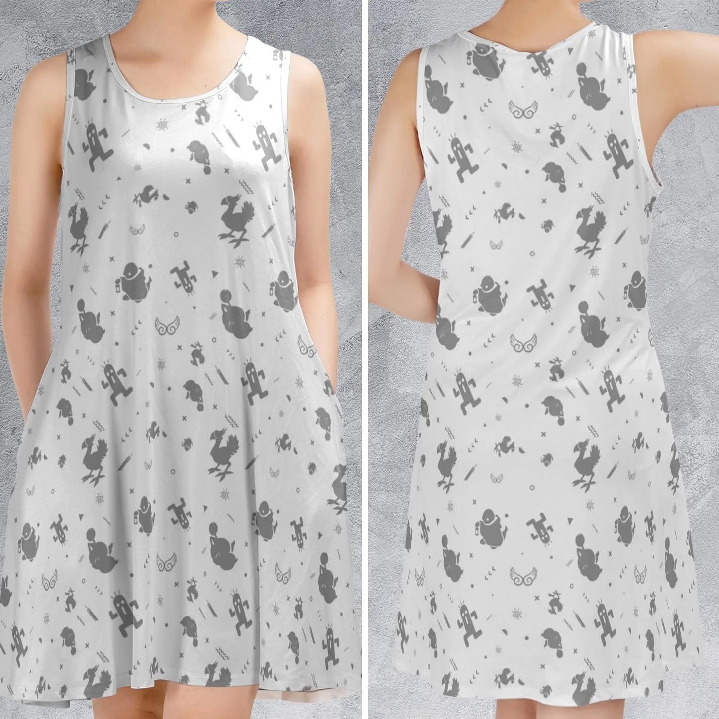Casual Sleeveless Dress - 9MBM3HGL