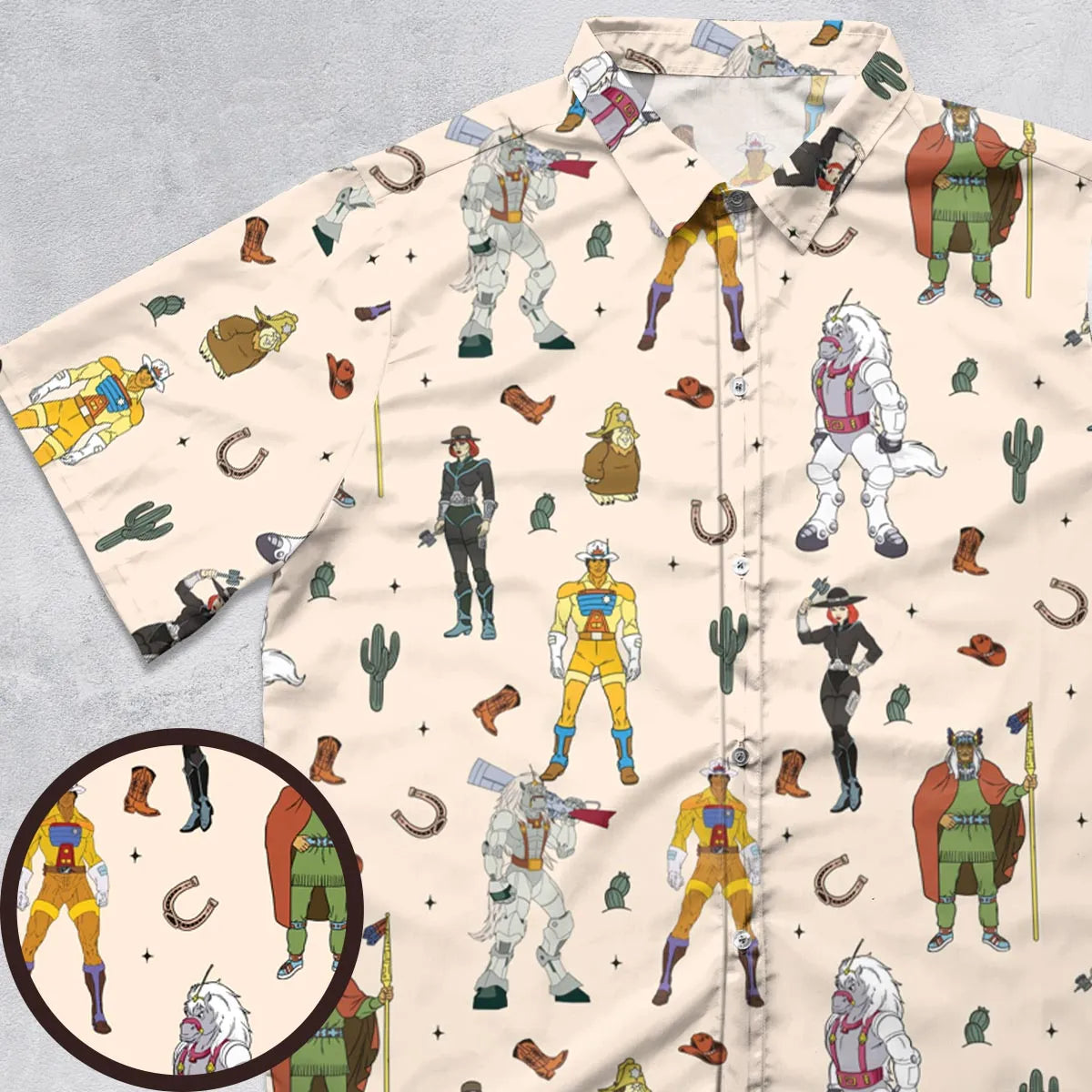 Short Sleeve Button Shirt - H618UW5Y
