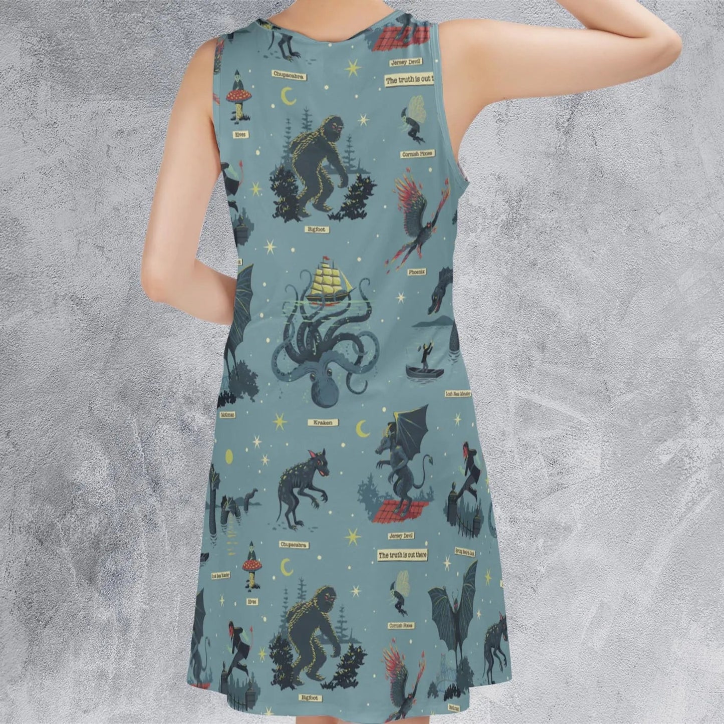 Casual Sleeveless Dress - 9RQEM8BX