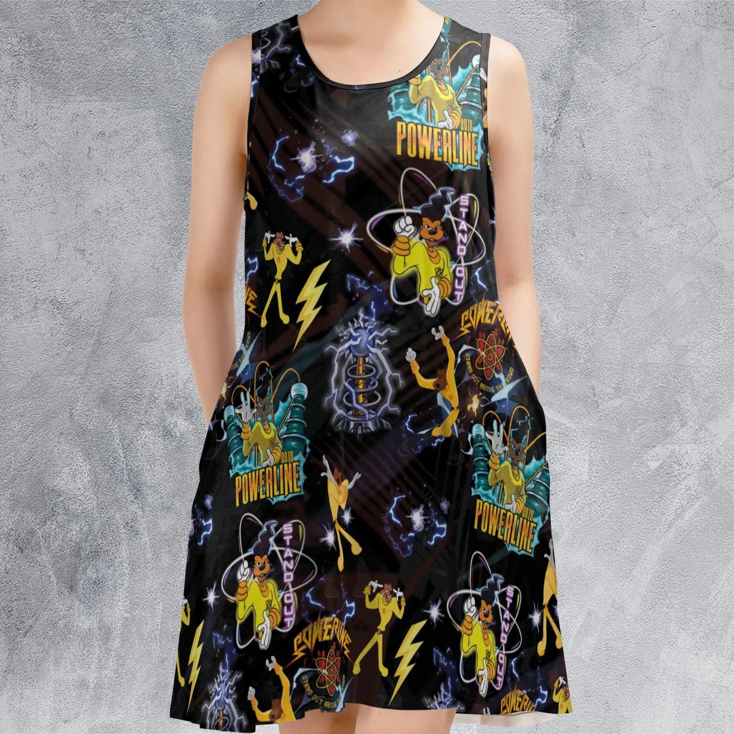 Casual Sleeveless Dress - 481J76U7