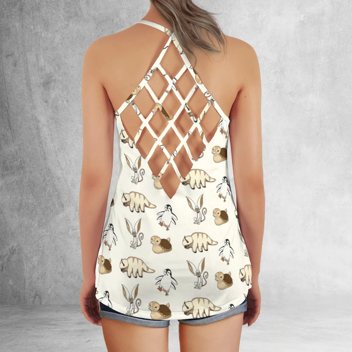 Lattice Back Tank Top - H1BRCNS9