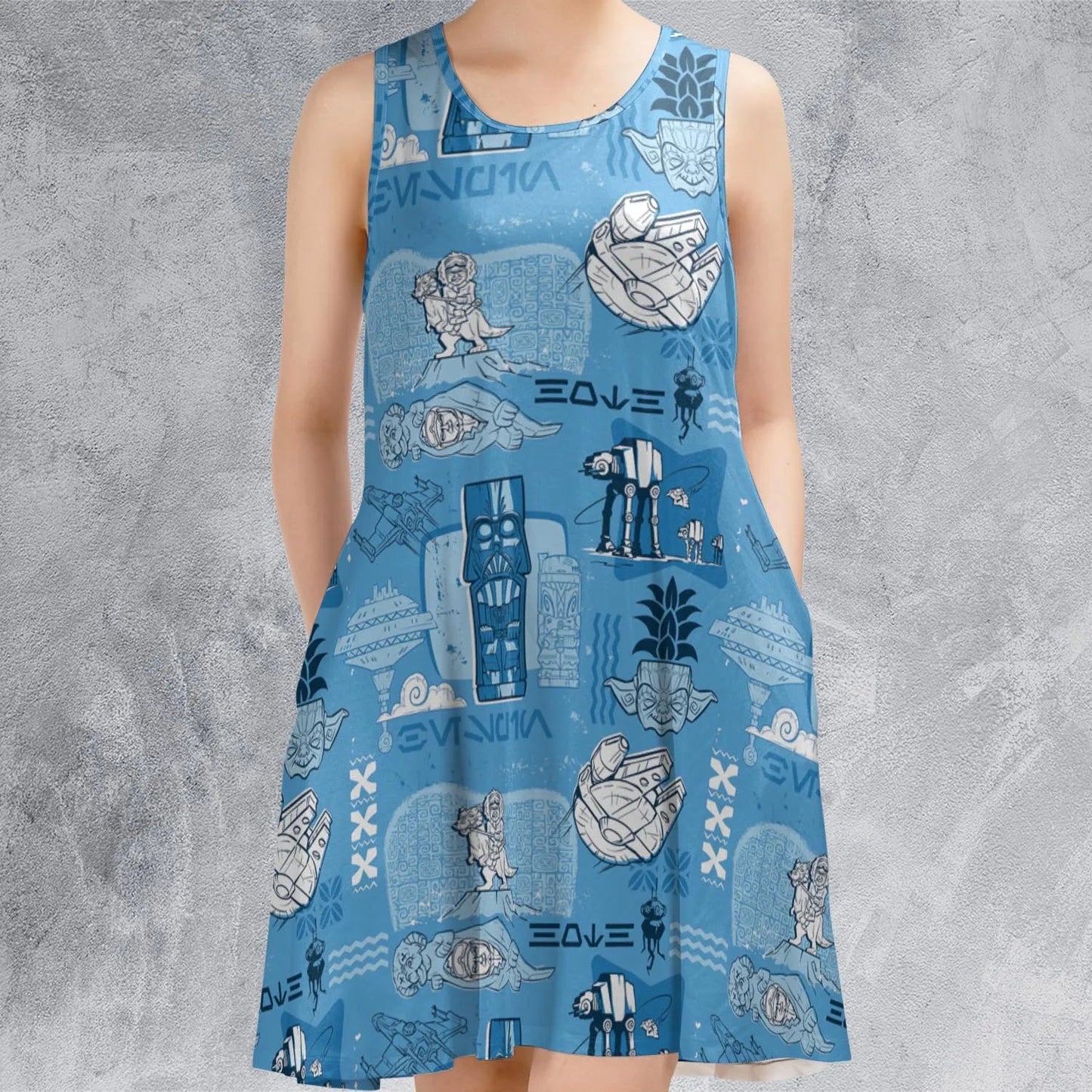 Casual Sleeveless Dress - UAT4JGEG