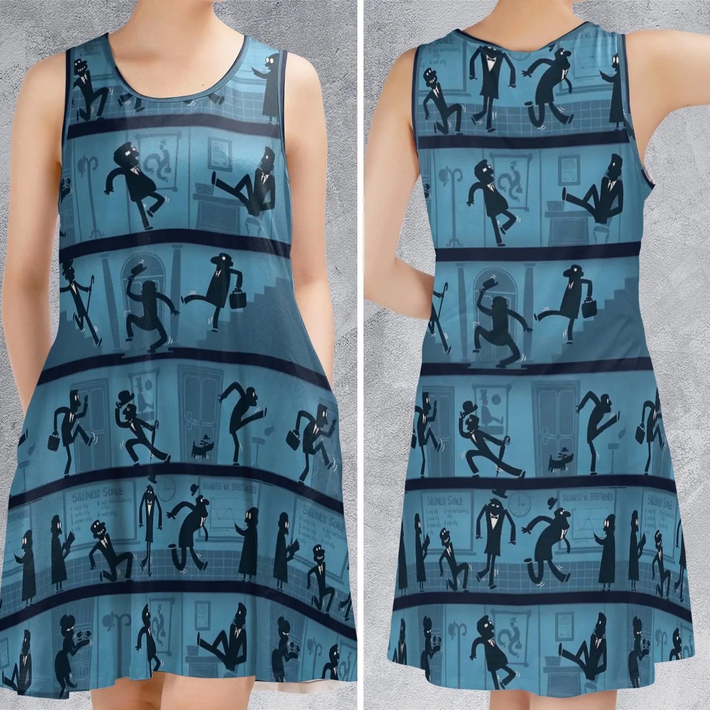 Casual Sleeveless Dress - XE5F8YEH