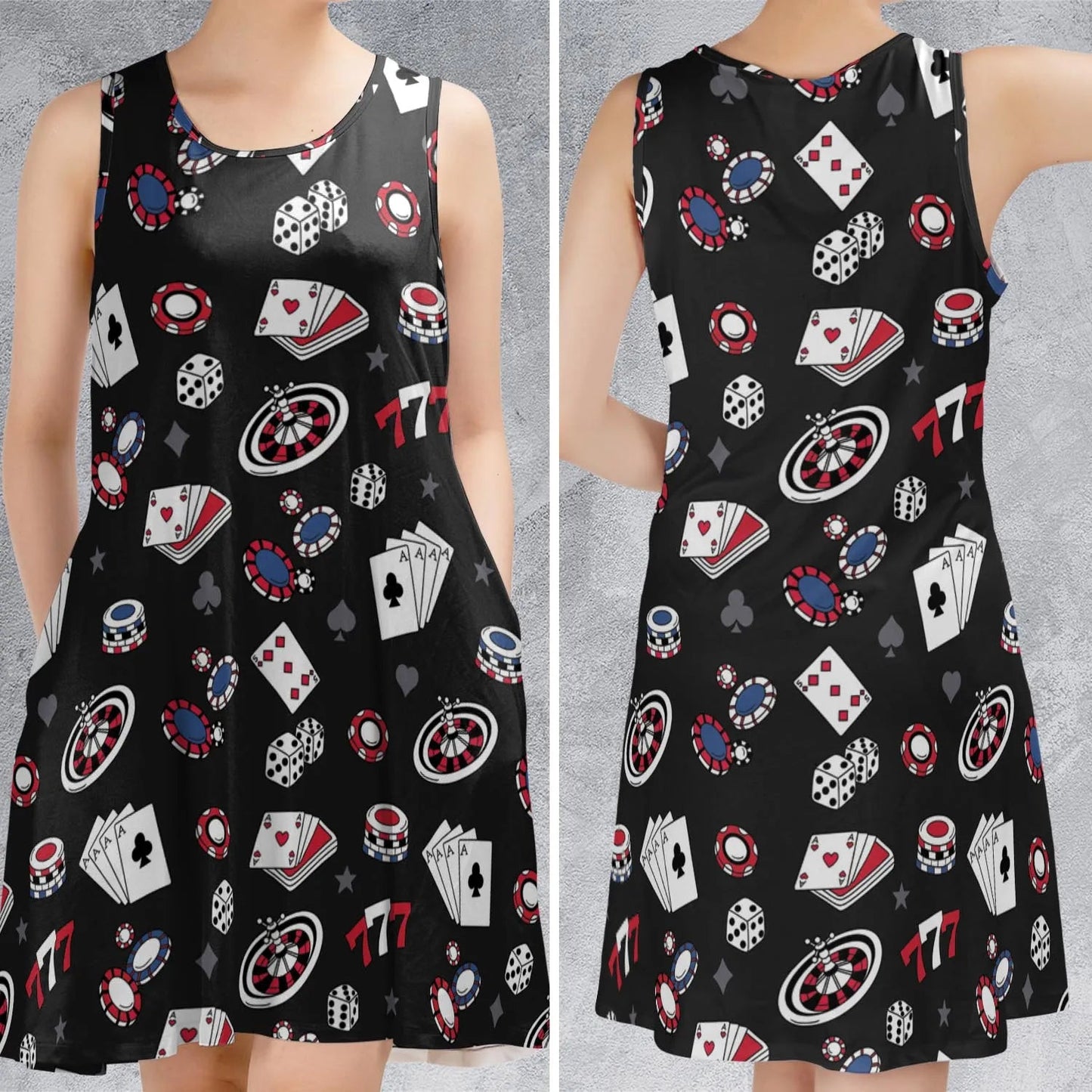 Casual Sleeveless Dress - RYRF51PD